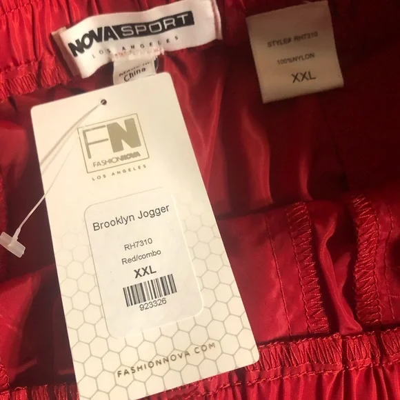 NWT Fashion Nova Brooklyn Track Set - Red/White XXL - Picture 14 of 14